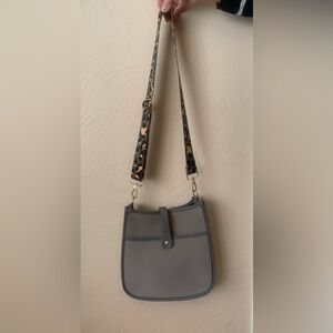 Neoprene purse with beautiful gold camo strap